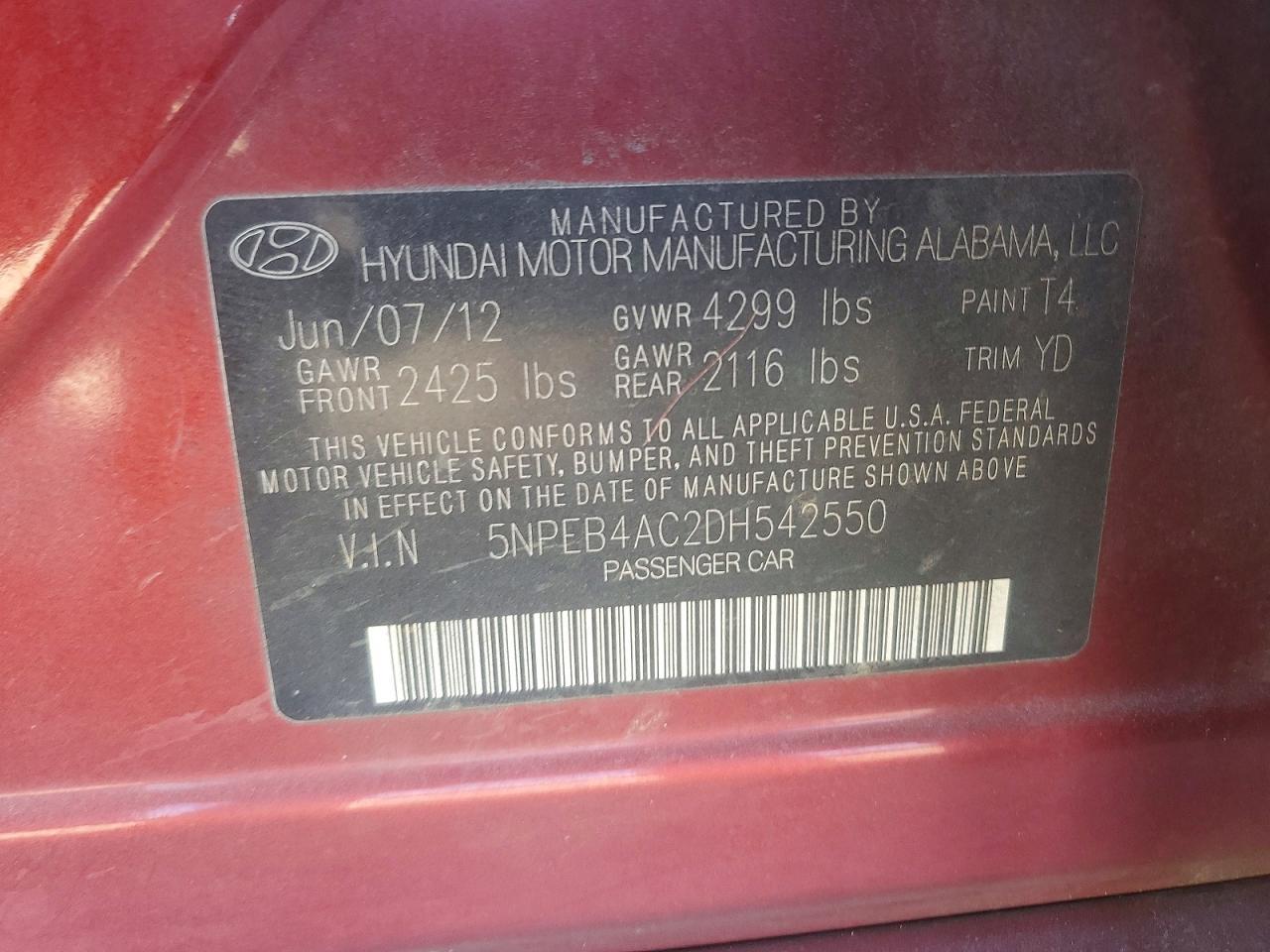 2013 Hyundai Sonata gls