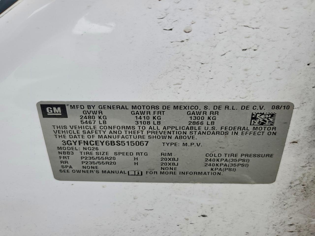 2011 Cadillac Srx Premium Collection