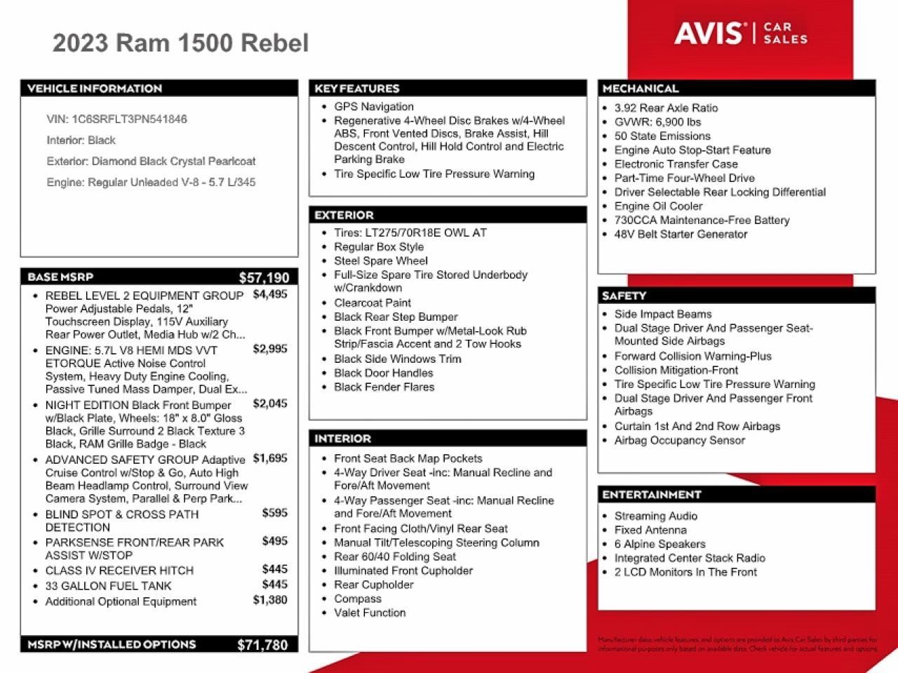2023 Dodge RAM 1500 Rebel