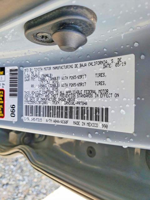 2019 Toyota Tacoma Double cab