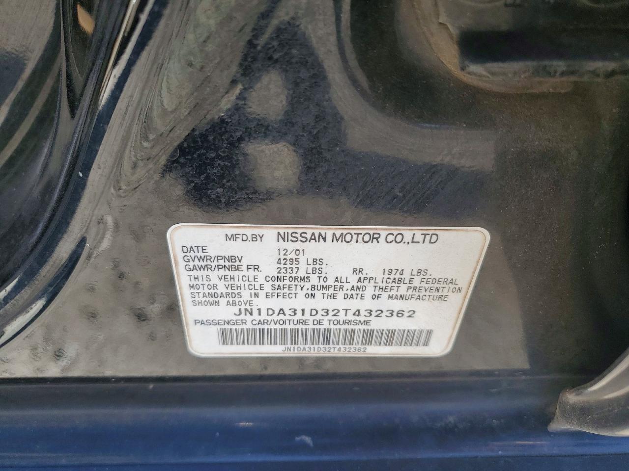 2002 Nissan Maxima gle