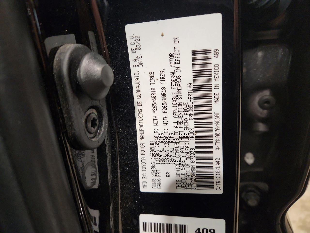 2022 Toyota Tacoma Limited
