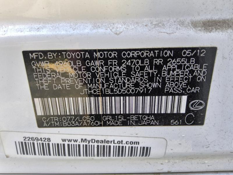 2013 Lexus Gs 350 Base