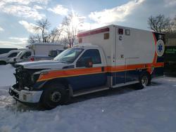Salvage trucks for sale at West Warren, MA auction: 2015 Ford F350 Super Duty Ambulance