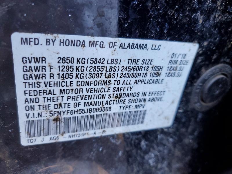 2018 Honda Pilot exl