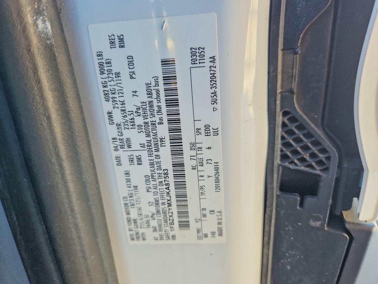 2018 Ford Transit T-350