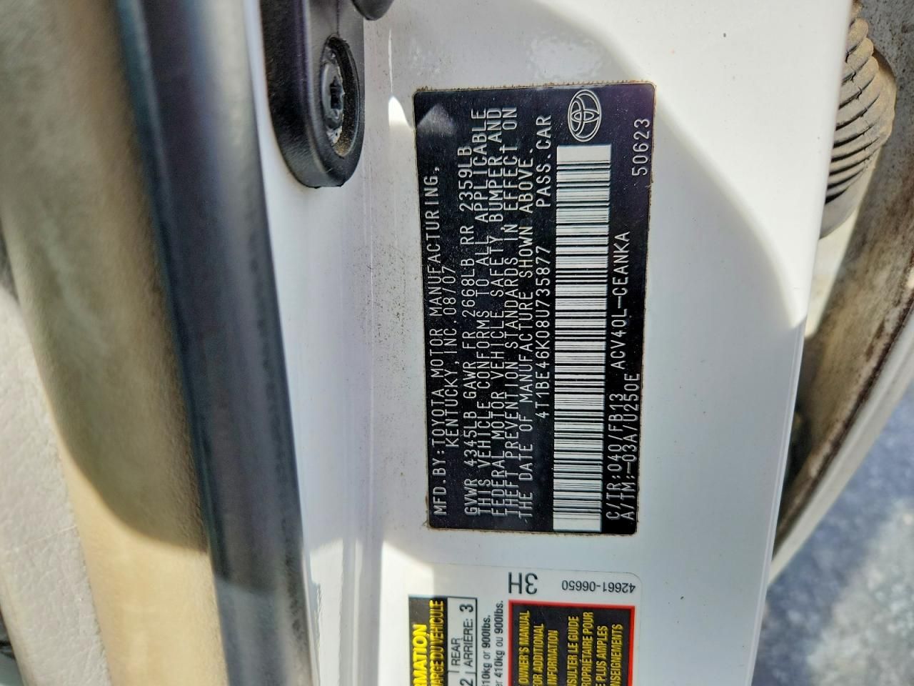 2008 Toyota Camry ce