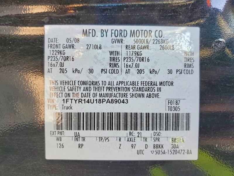2008 Ford Ranger Super cab