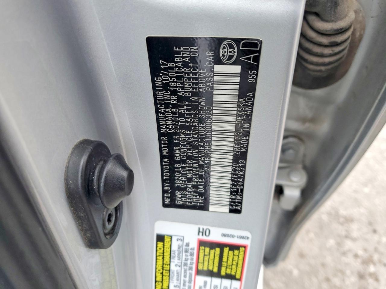 2018 Toyota Corolla l