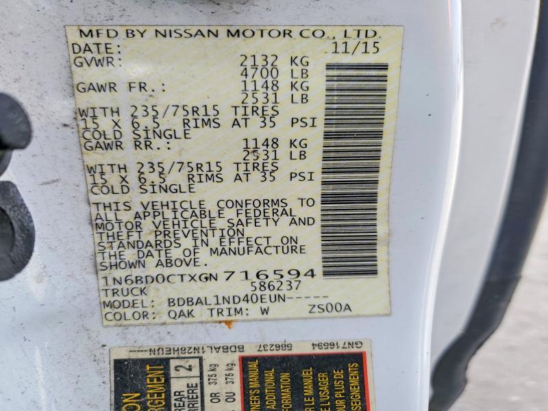 2016 Nissan Frontier s