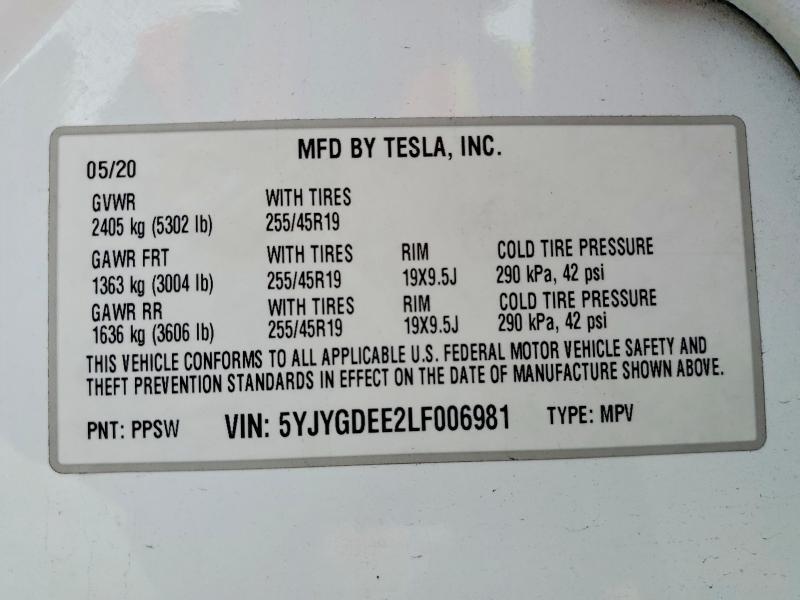 2020 Tesla Model y