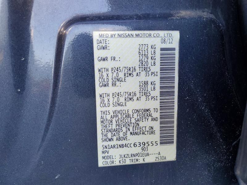 2012 Nissan Pathfinder s