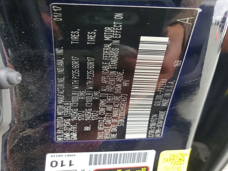 2017 Toyota Sienna le