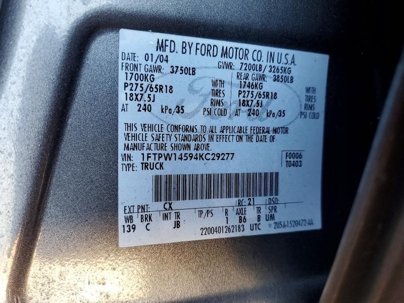 2004 Ford F150 Supercrew