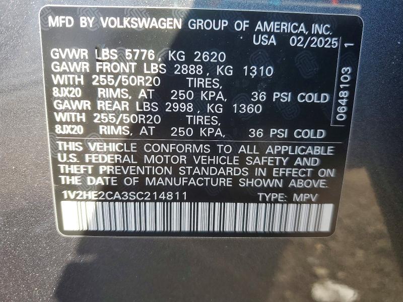 2025 Volkswagen Atlas Cross Sport se