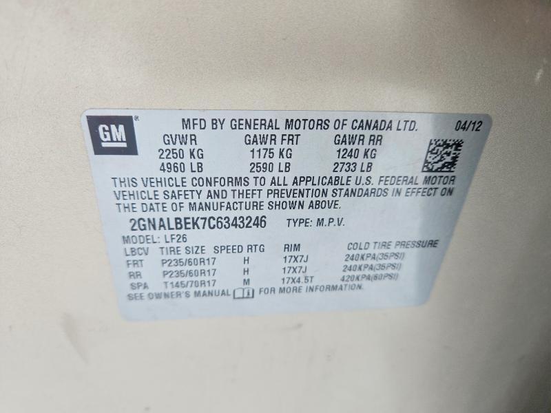 2012 Chevrolet Equinox ls
