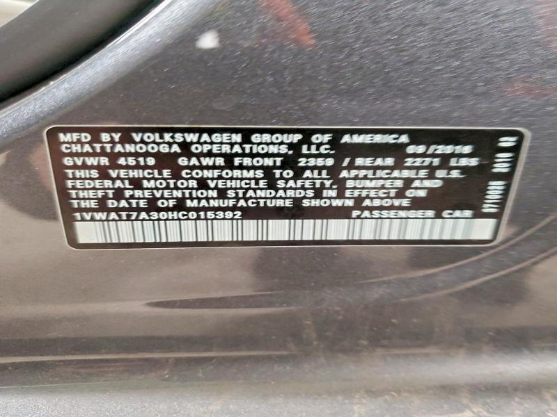 2017 Volkswagen Passat s