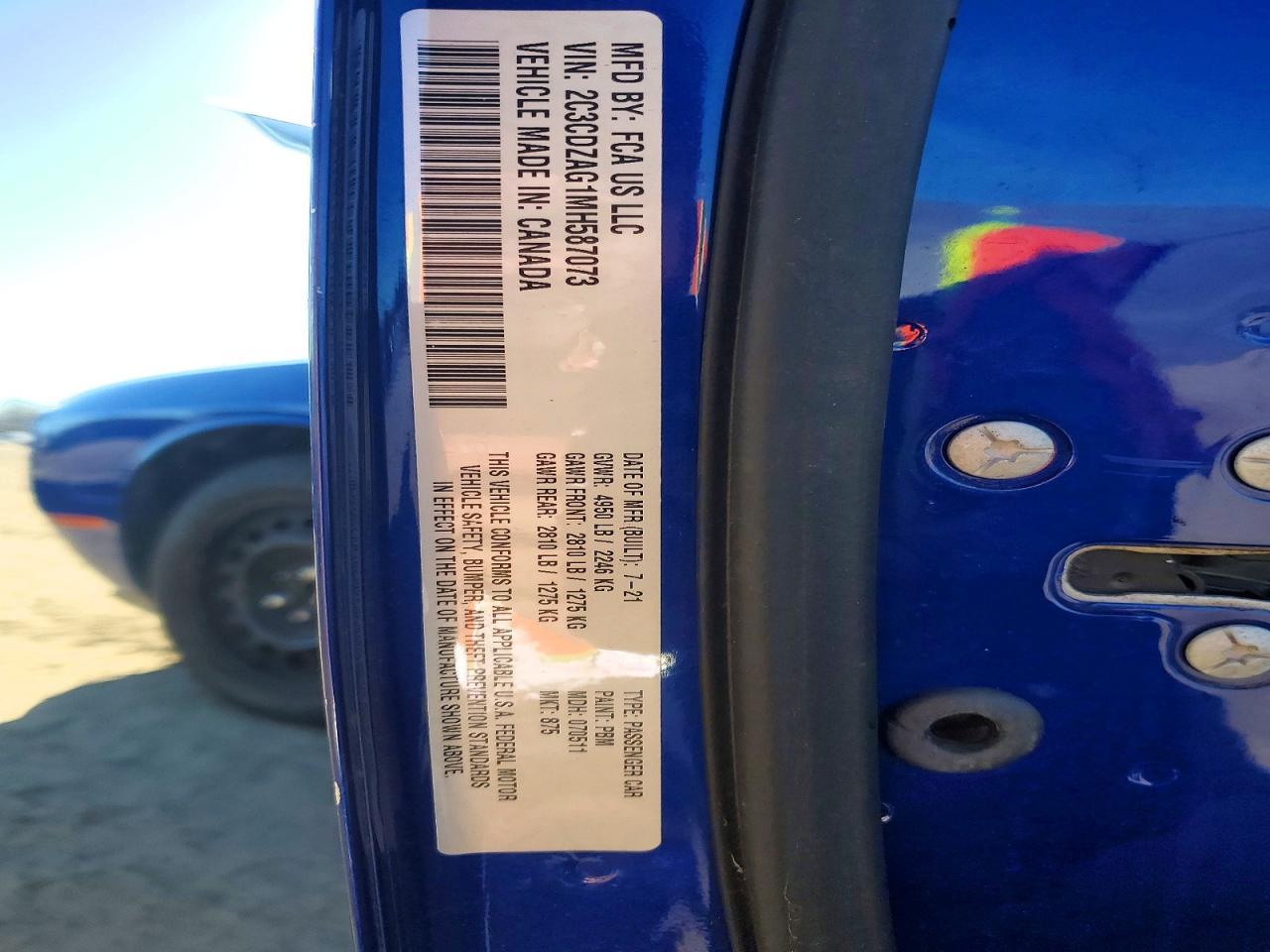 2021 Dodge Challenger sxt