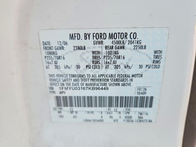 2007 Ford Escape xlt