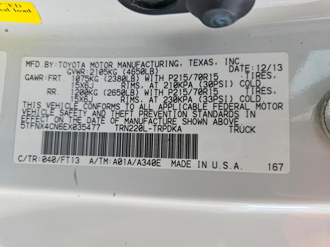 2014 Toyota Tacoma Base