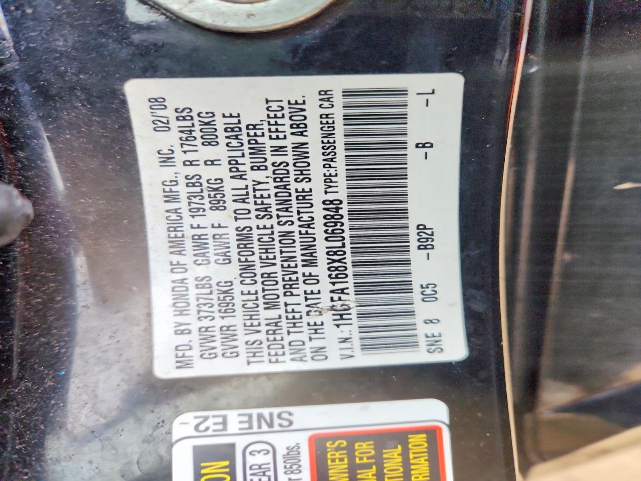 2008 Honda Civic ex