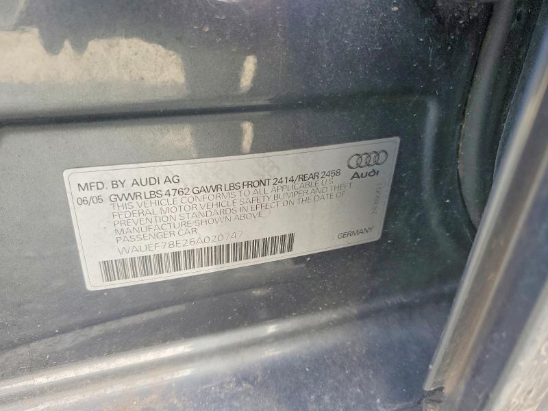 2006 Audi A4 S-line 2.0t Quattro Turbo