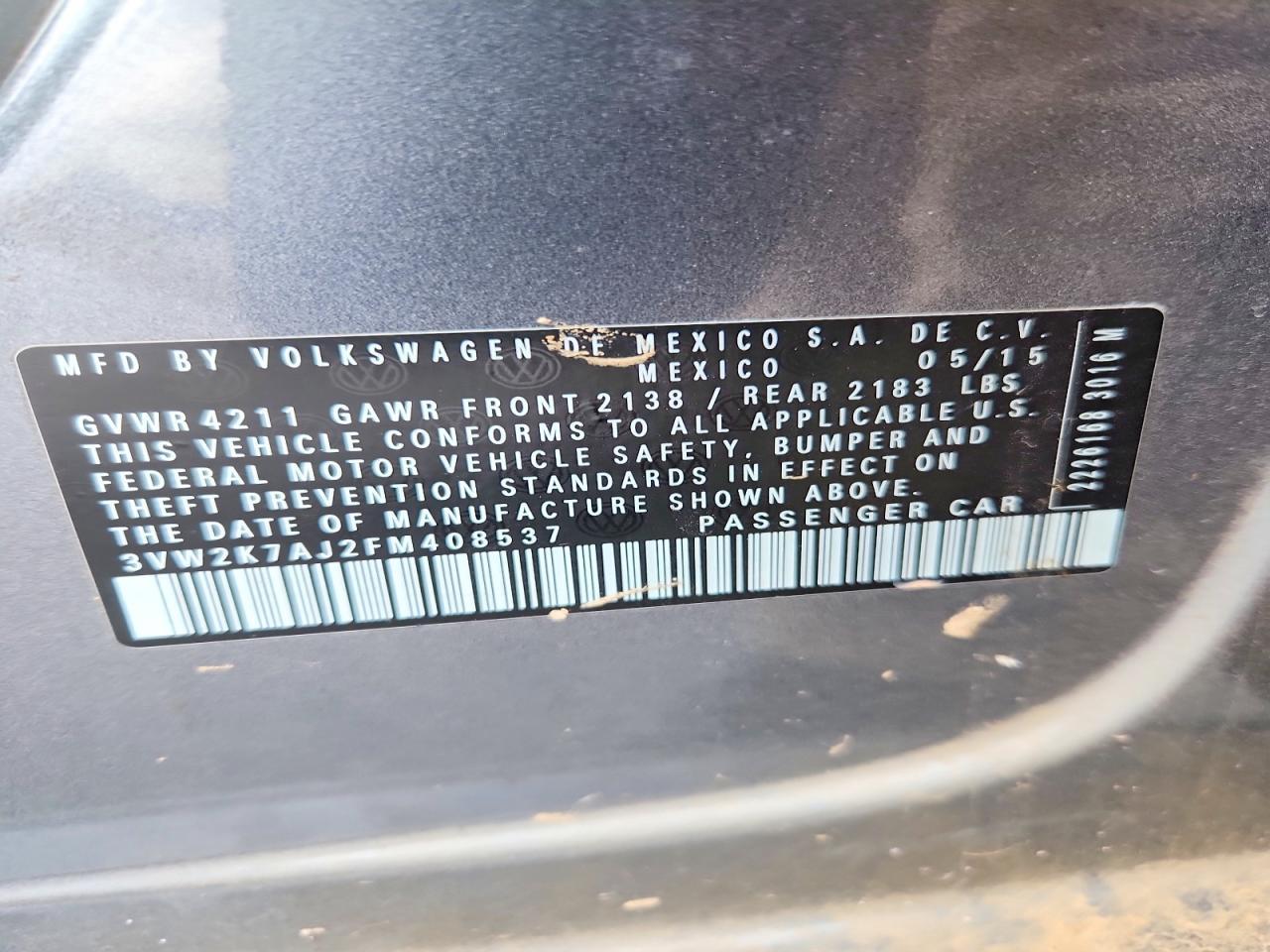 2015 Volkswagen Jetta Base