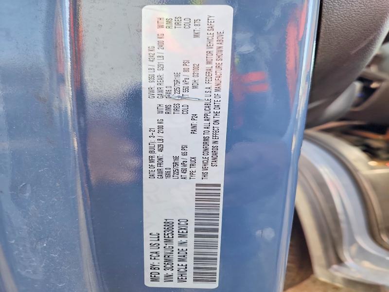 2021 Dodge Ram Promaster 3500 Delivery van