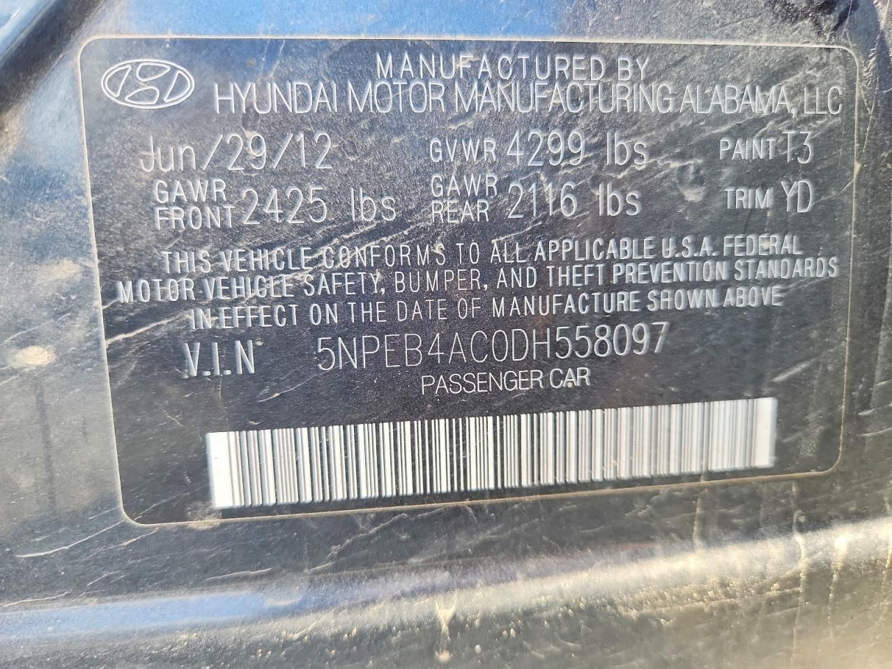 2013 Hyundai Sonata gls