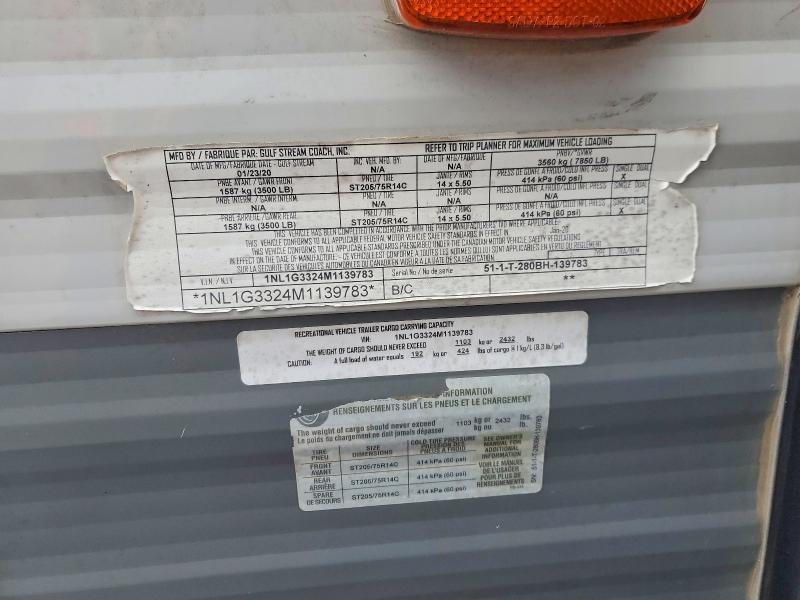 2021 Gulf Craft Inc. 2021 Gulf Stream AMERI-LITE Camper