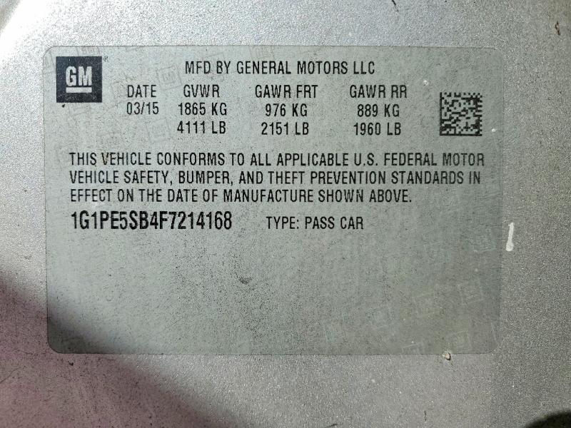 2015 Chevrolet Cruze lt