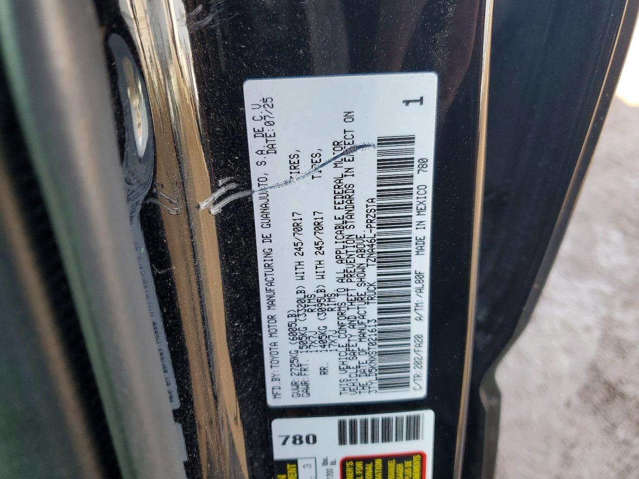 2025 Toyota Tacoma SR