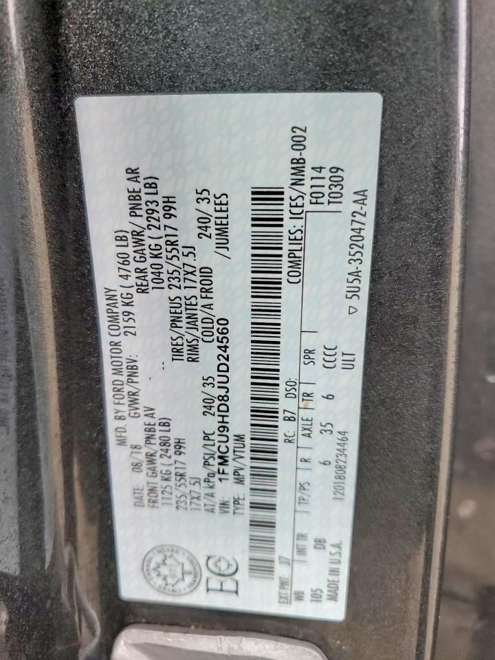 2018 Ford Escape sel