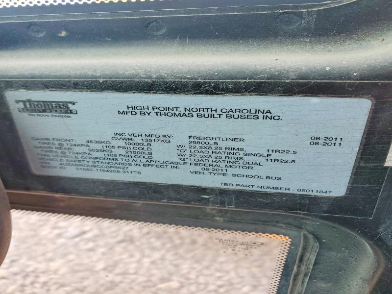 2012 Freightliner Chassis B2-school bus