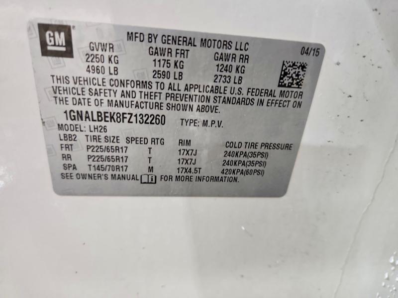 2015 Chevrolet Equinox lt