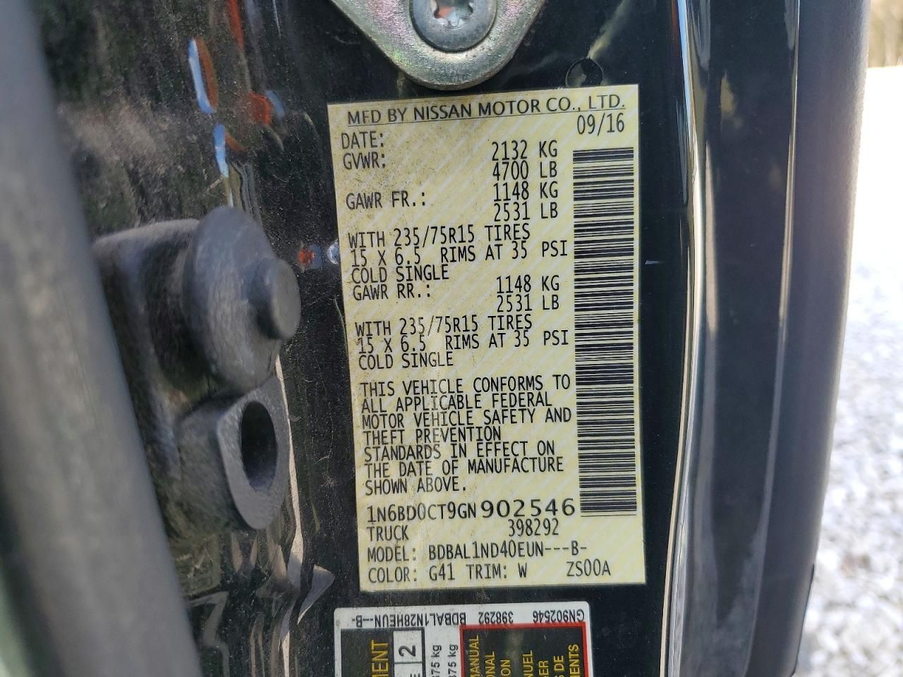 2016 Nissan Frontier s