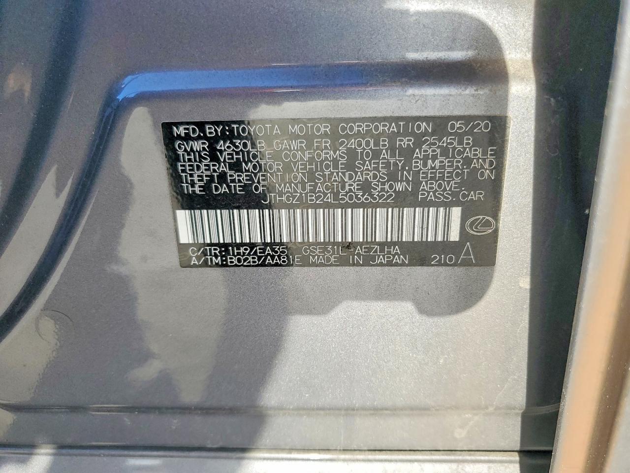 2020 Lexus Is 350 Base