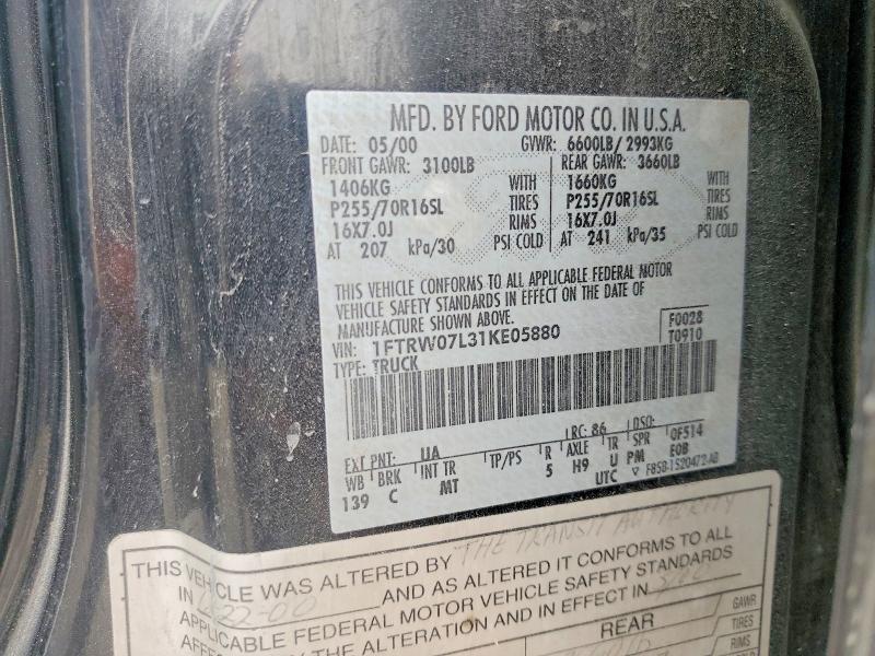 2001 Ford F150 Supercrew