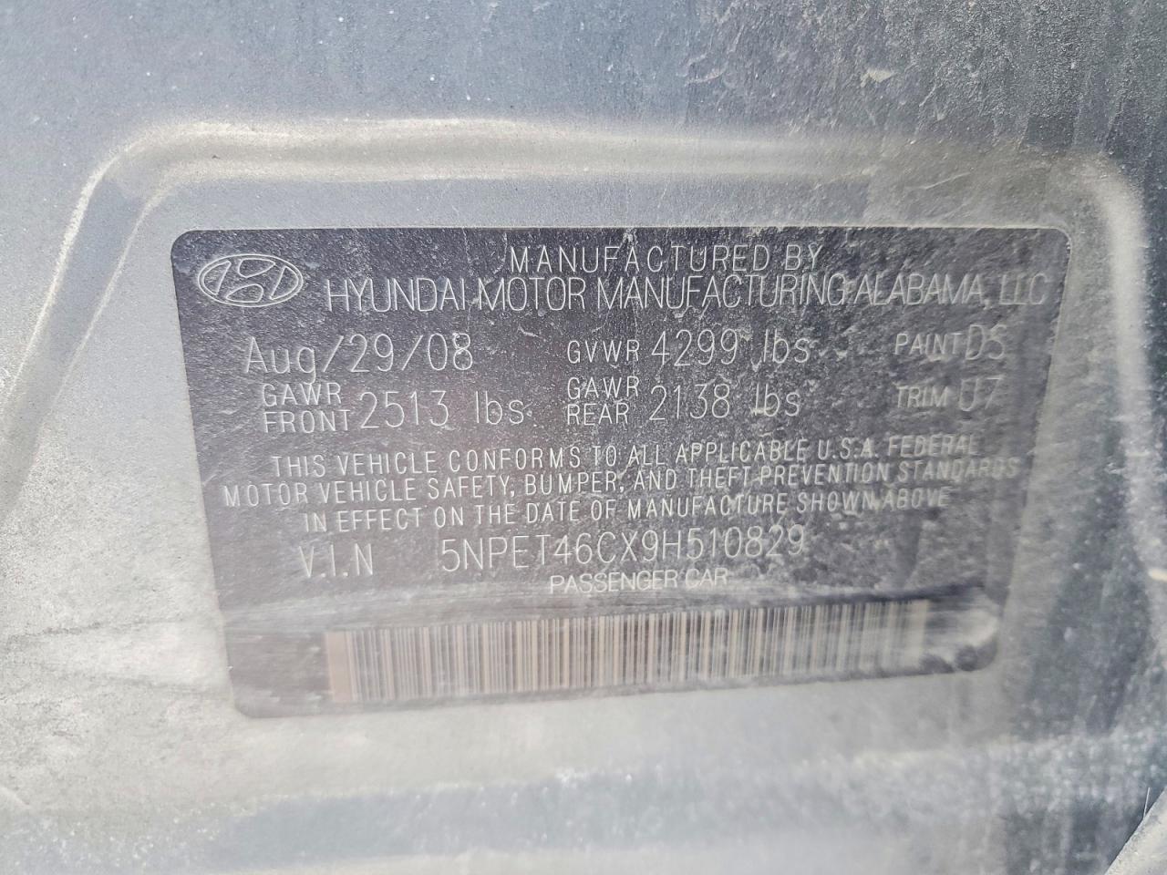2009 Hyundai Sonata gls