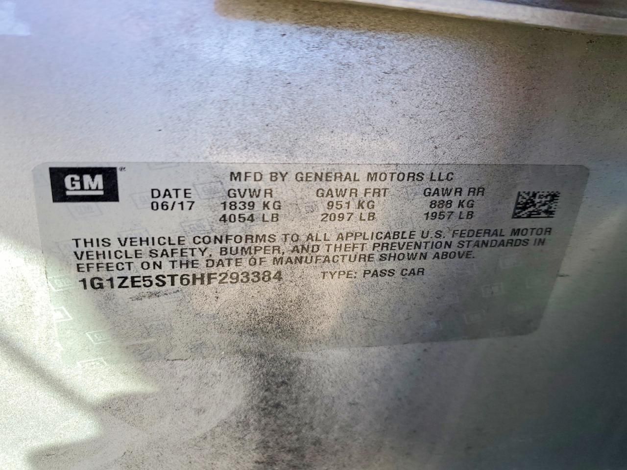 2017 Chevrolet Malibu lt