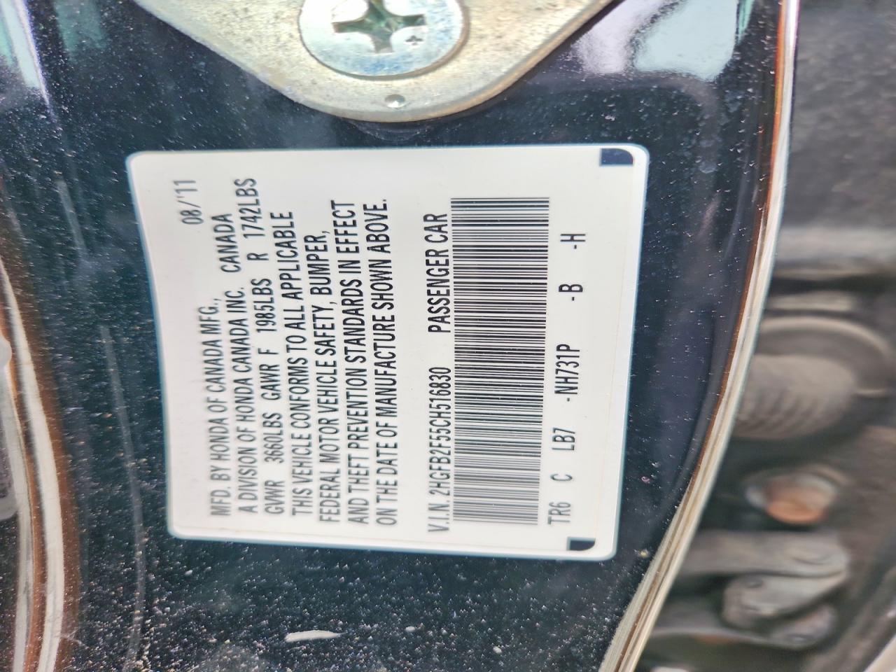 2012 Honda Civic lx