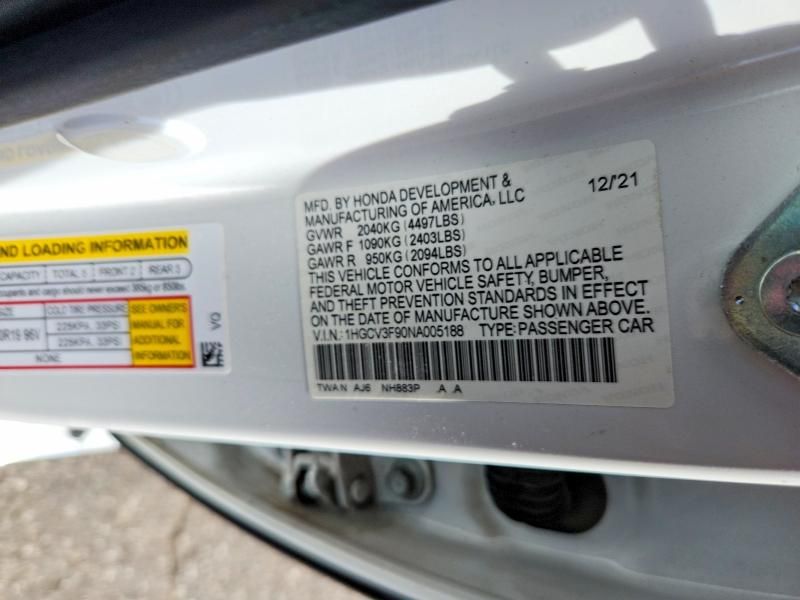 2022 Honda Accord Touring Hybrid