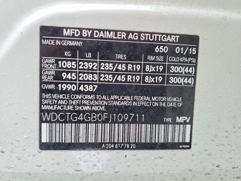 2015 Mercedes-Benz Gla 250 4matic
