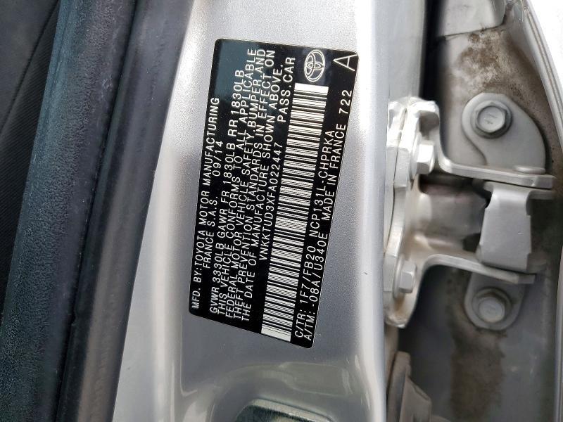 2015 Toyota Yaris 5-door le