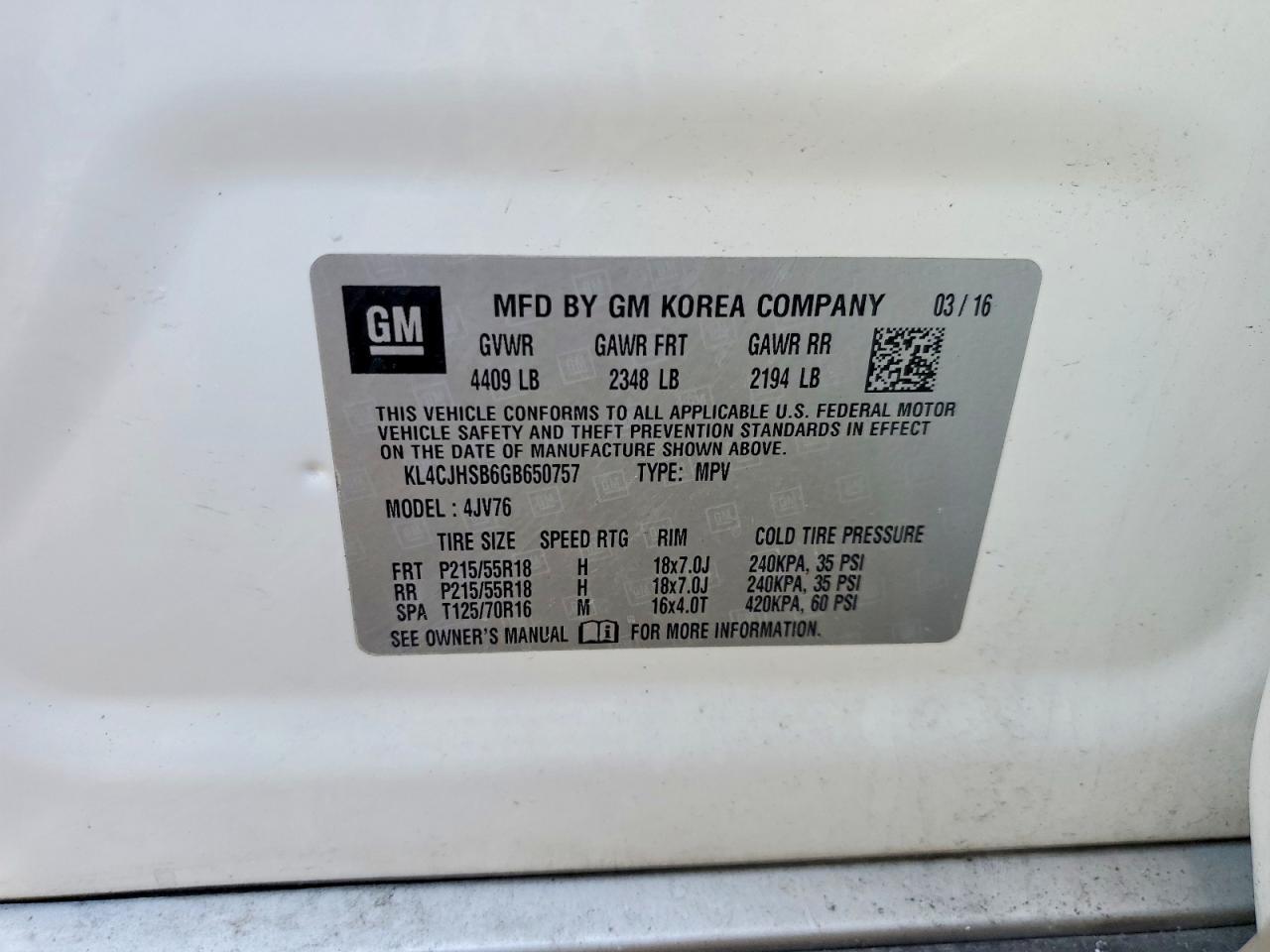 2016 Buick Encore Premium