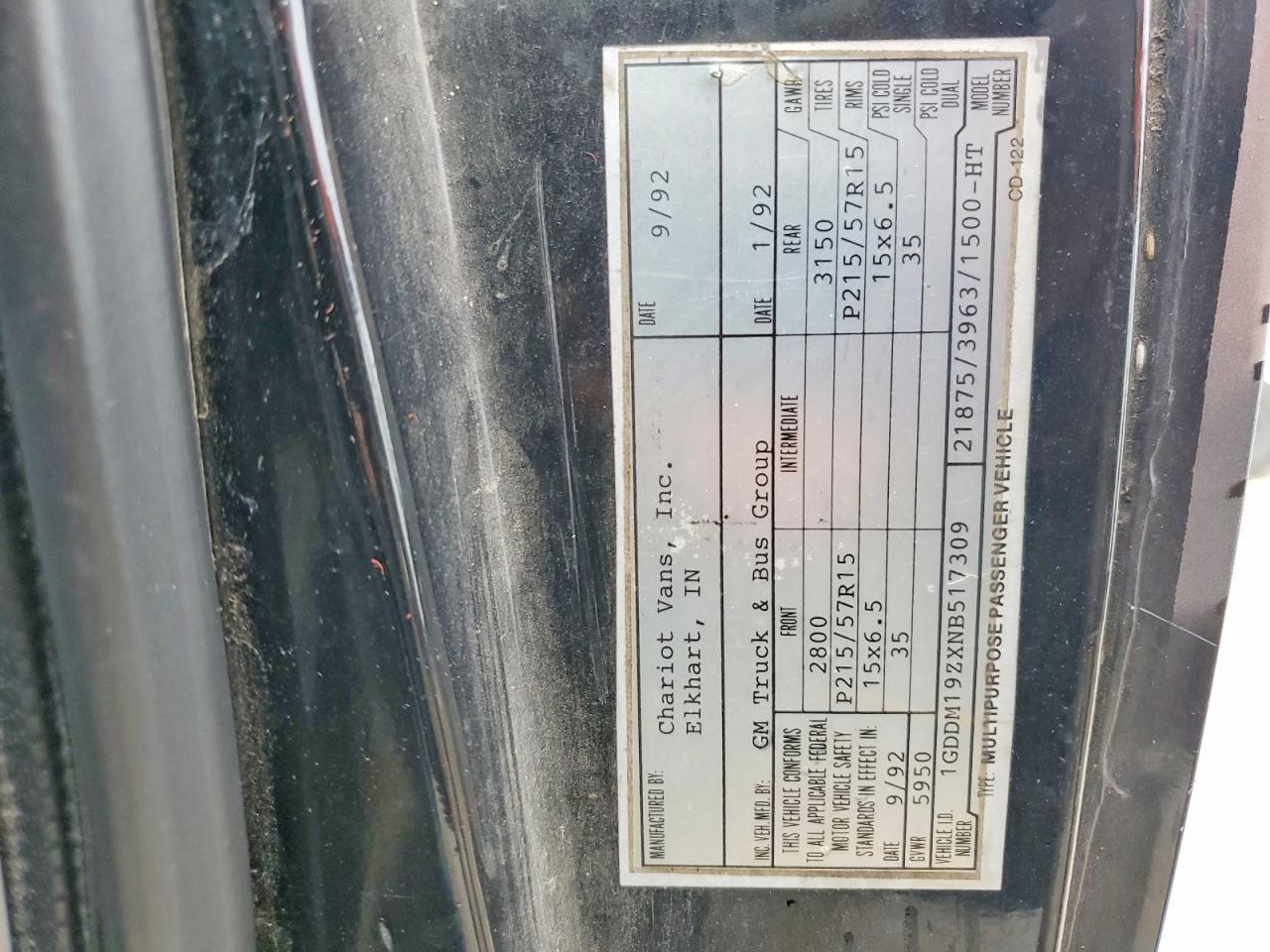 1992 GMC Safari XT