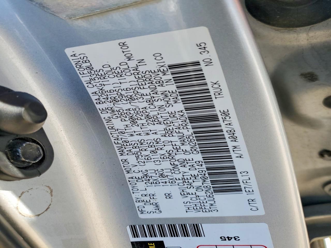 2007 Toyota Tacoma Double cab Prerunner