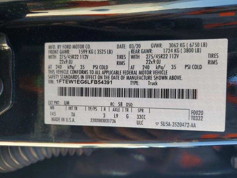 2020 Ford F150 Supercrew
