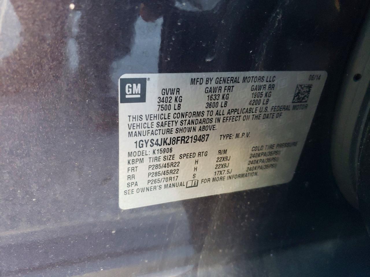 2015 Cadillac Escalade esv Premium