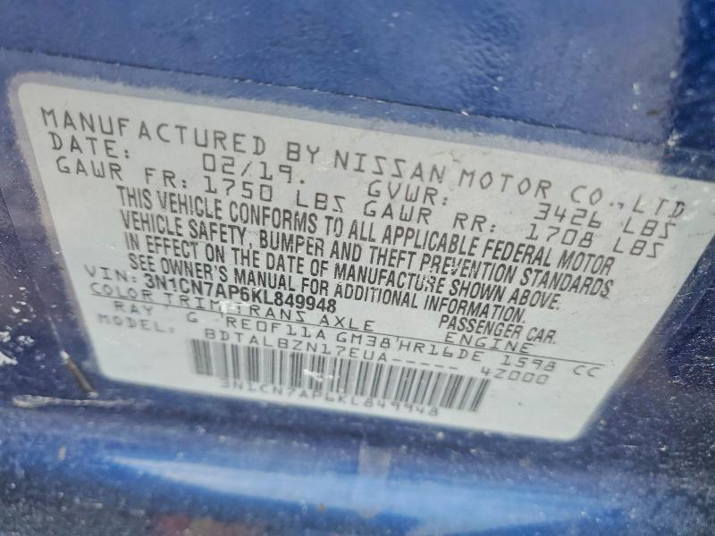 2019 Nissan Versa s